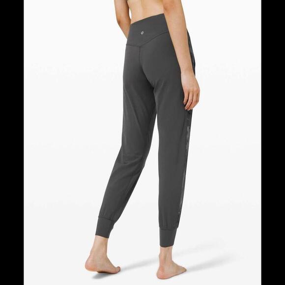 Lululemon joggers womens 8 gray track stripe align joggers soft athletic cozy - Picture 1 of 8